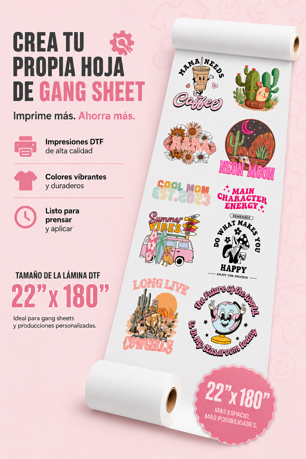 DTF Gang Sheet-Carga tu lamina de impresion