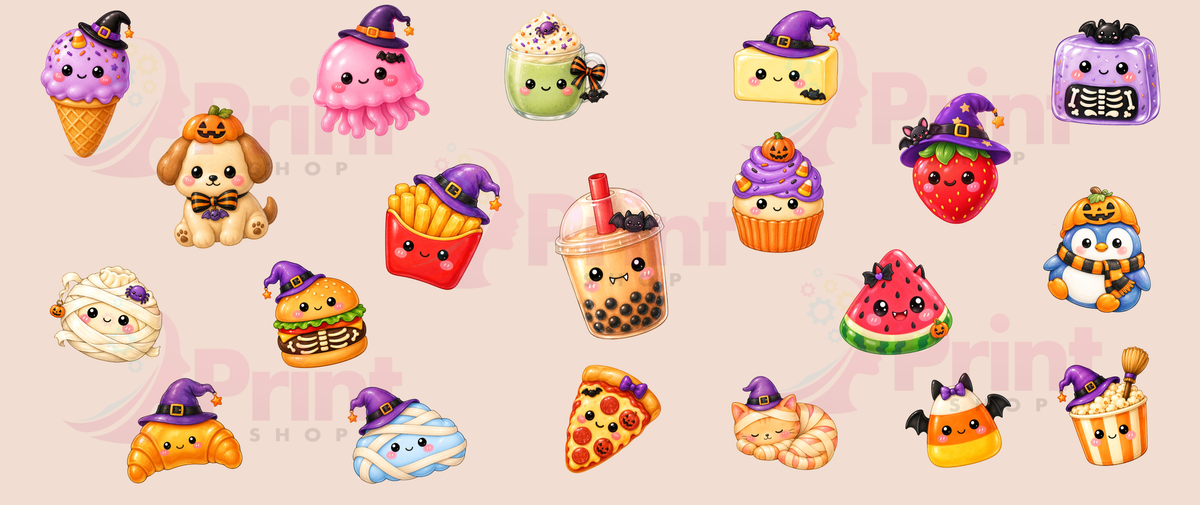 UV DTF- Edición Halloween Squishies